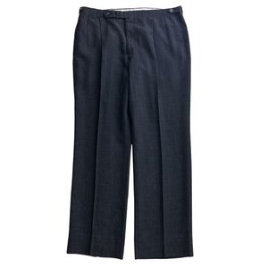 Vtg Gaede’s Men’s Dark Gray Corbin Natural Shoulder Trousers Pleated Size 36